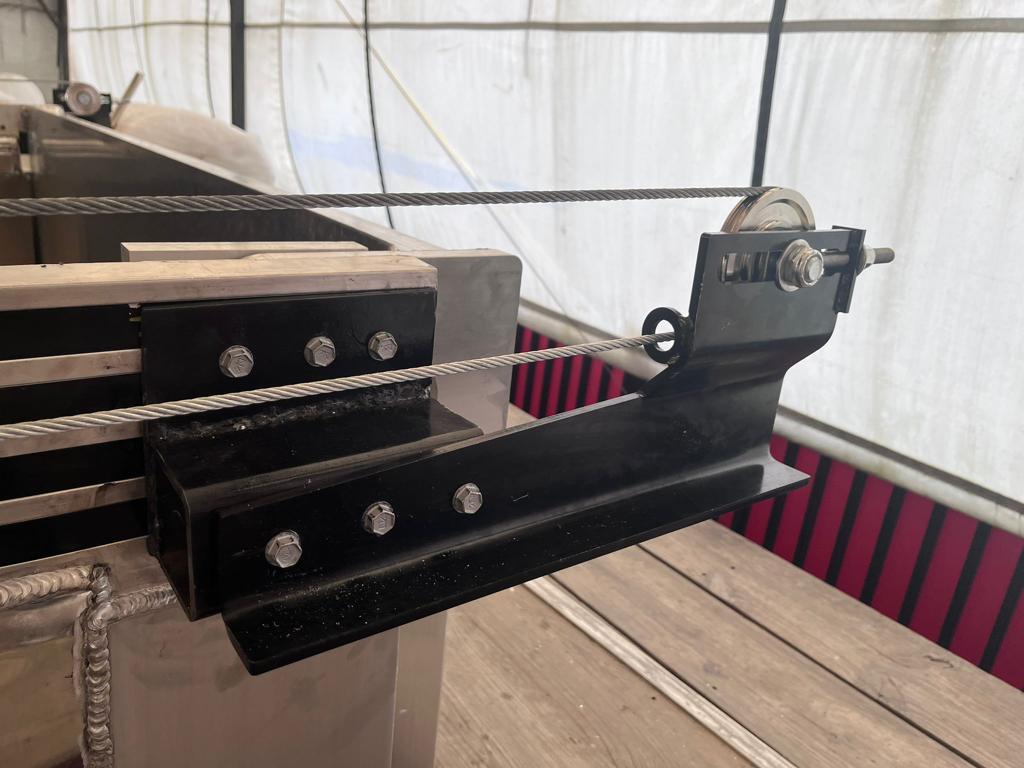 LONG REAR PULLEY KIT DRIVER SIDE Marco's Truck Tarps