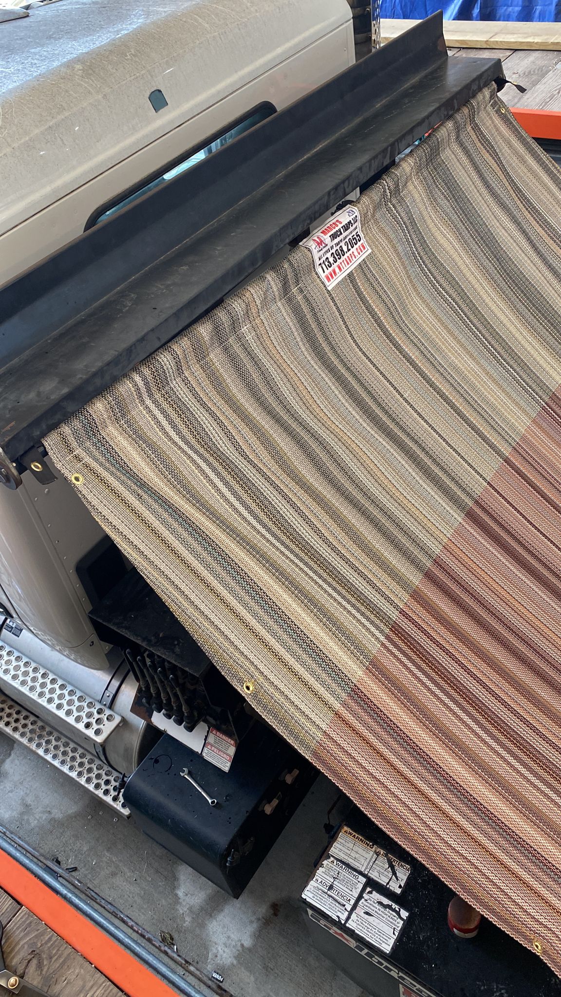 mega tarp MEGA MESH PIONEER TARP 8' X 28' – Marco's Truck Tarps