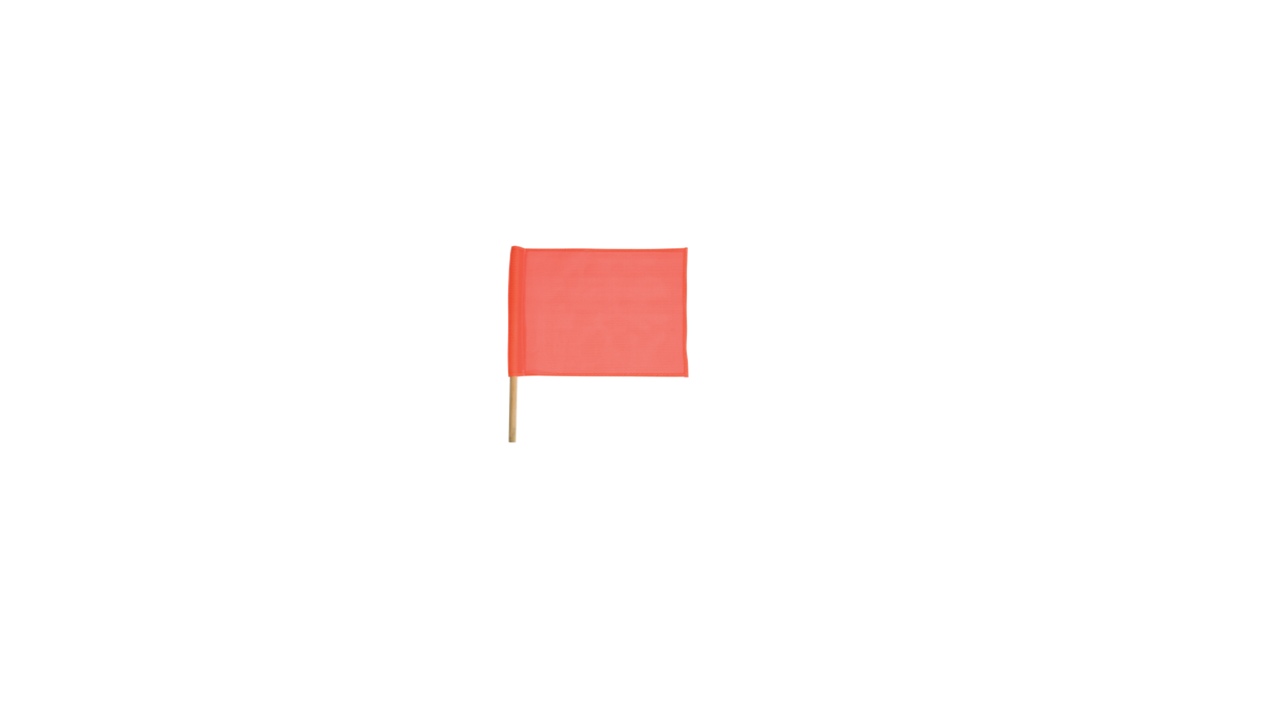 RED FLAG WITH DOWEL