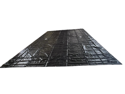 STEEL TARP (16' X 27') BLACK 18 OZ