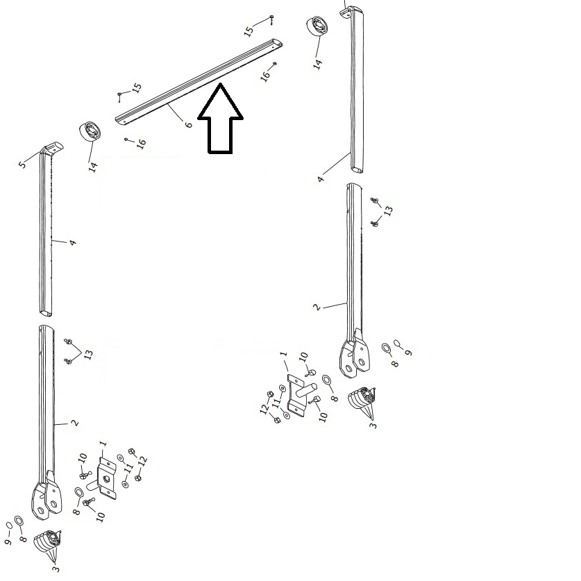 ALUMINUM CROSSTUBE